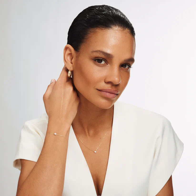 Bracciale con pietra moissanite Cléa | Oro