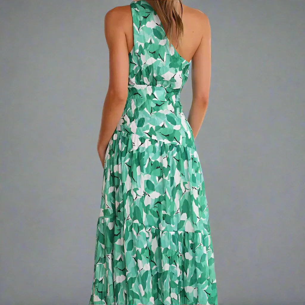 Ida™ | Abito floreale monospalla