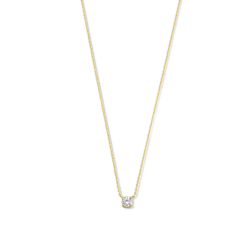 Collana con pietra moissanite Cléa | Collezione Oro