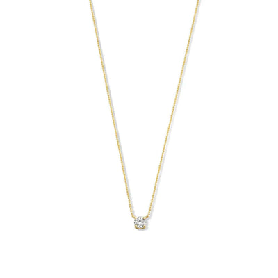Collana con pietra moissanite Cléa | Collezione Oro
