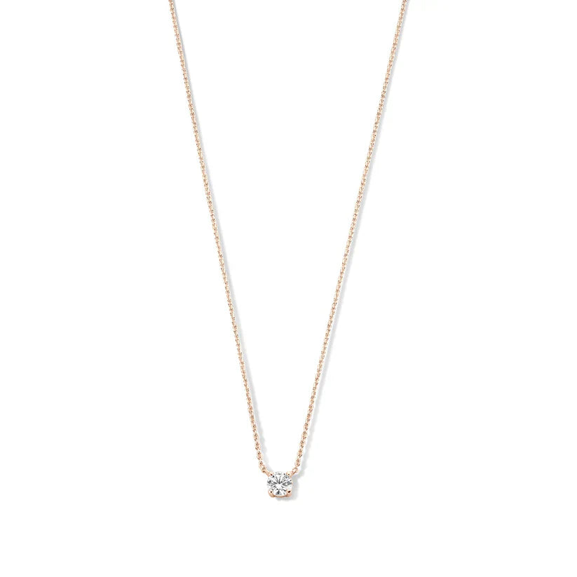 Collana con pietra moissanite Cléa | Collezione Oro