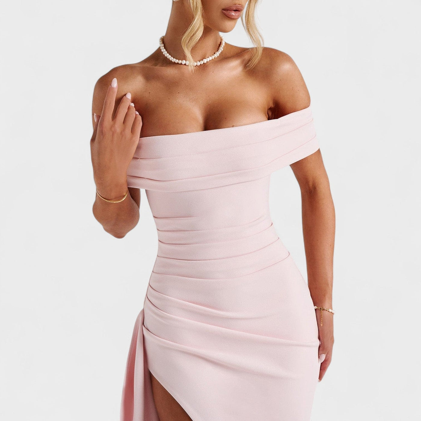 Joyce – Vestito Bardot Lungo