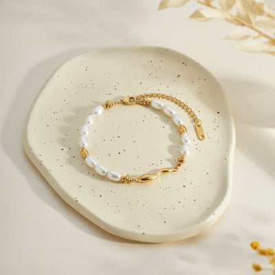 Bracciale di perle fresche