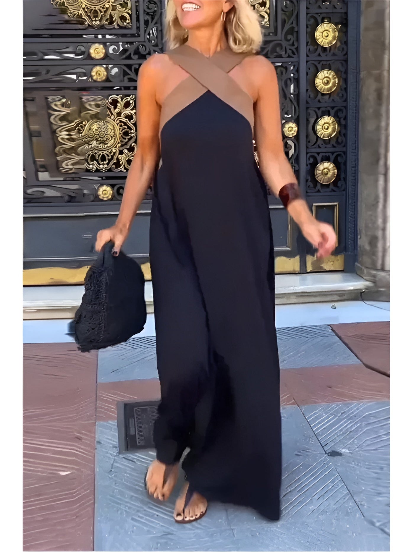 Delphine | Abito elegante leggero a forma incrociata