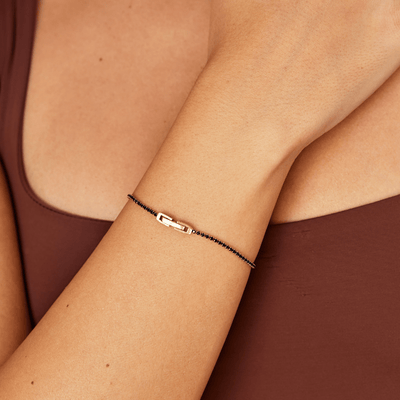 Bracciale Cristallo nero mezzanotte