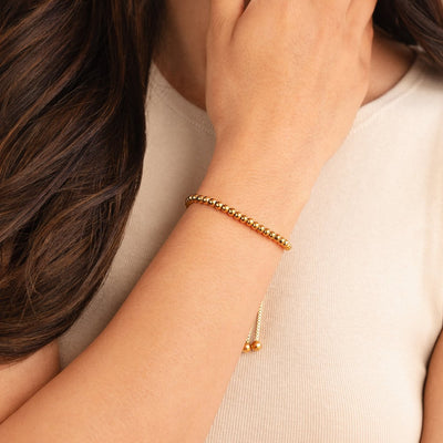 Bracciale con perline | Oro