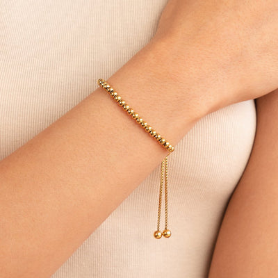 Bracciale con perline | Oro