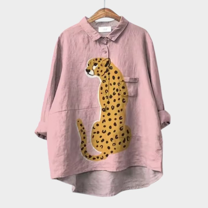 VIOLETTA | Blusa Floreale Oversize con Comfort Assoluto per le Giornate di Sole