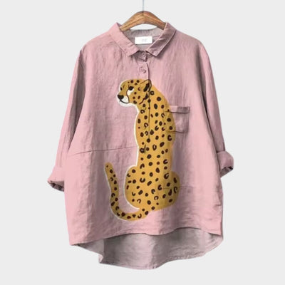 VIOLETTA | Blusa Floreale Oversize con Comfort Assoluto per le Giornate di Sole