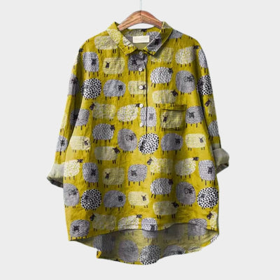 VIOLETTA | Blusa Floreale Oversize con Comfort Assoluto per le Giornate di Sole