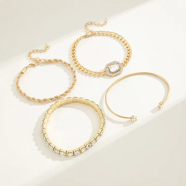 Bliss - Set bracciale in oro 18 carati radioso