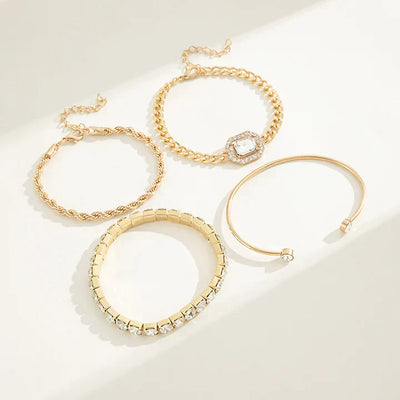 Bliss - Set bracciale in oro 18 carati radioso